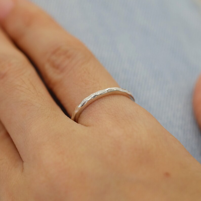 Sterling Silver Stacking Ring Set,Textured Ring Set,Textured Rings,Hammered Ring,Twisted Ring,Boho Ring Set,Multi Texture,Simple Rings Set