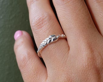 Sterling Silver Pine Tree Ring: Handmade Forest Jewelry , Cottagecore Ring ,Hiking gift