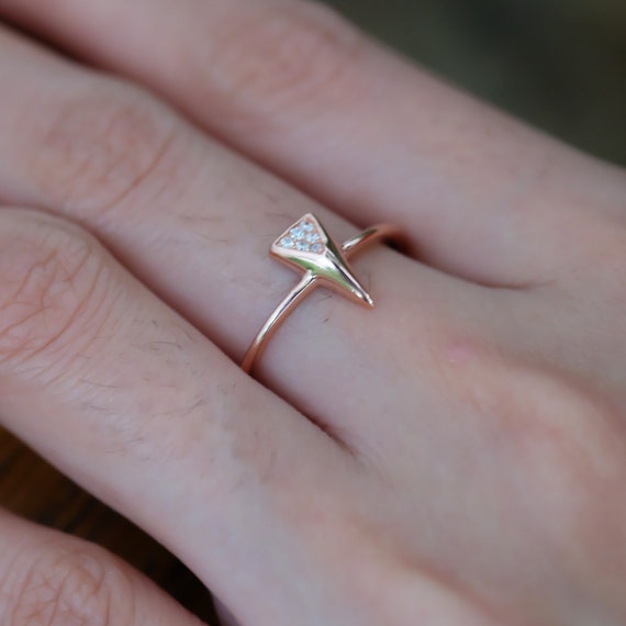 Triangle stacking hotsell ring