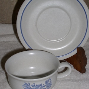 Pfaltzgraff YORKTOWNE Pattern Coffee Cup with Saucer Set