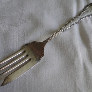 Oneida / Simon & George Rogers Silverplate 1900 Webster l Pattern Cold Meat Fork