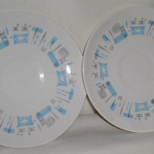Set of 2 Royal China BLUE HEAVEN Pattern Saucers