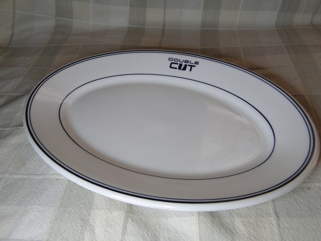 Homer Laughlin Restaurantware Oval Serving Platter / Steak Plate DOUBLE