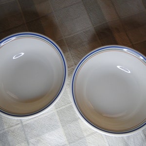 Set van 2 Corning Corelle HIBISCUS-patroon 6-1/4&quot; soep-/granenkommen