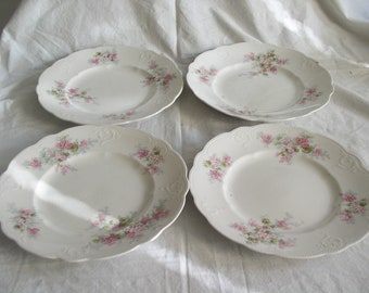 Set of 4 Antique Alfred Meakin AVONDALE Pattern 9" Luncheon Plates