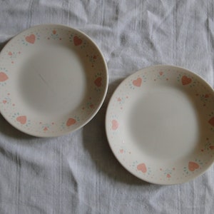 Set of 2 Corning Corelle FOREVER YOURS Pattern 6-3/4&quot; Bread Plates