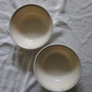 Set of 2 Corning Corelle FOREVER YOURS Pattern 6-1/4&quot; Soup / Cereal Bowls
