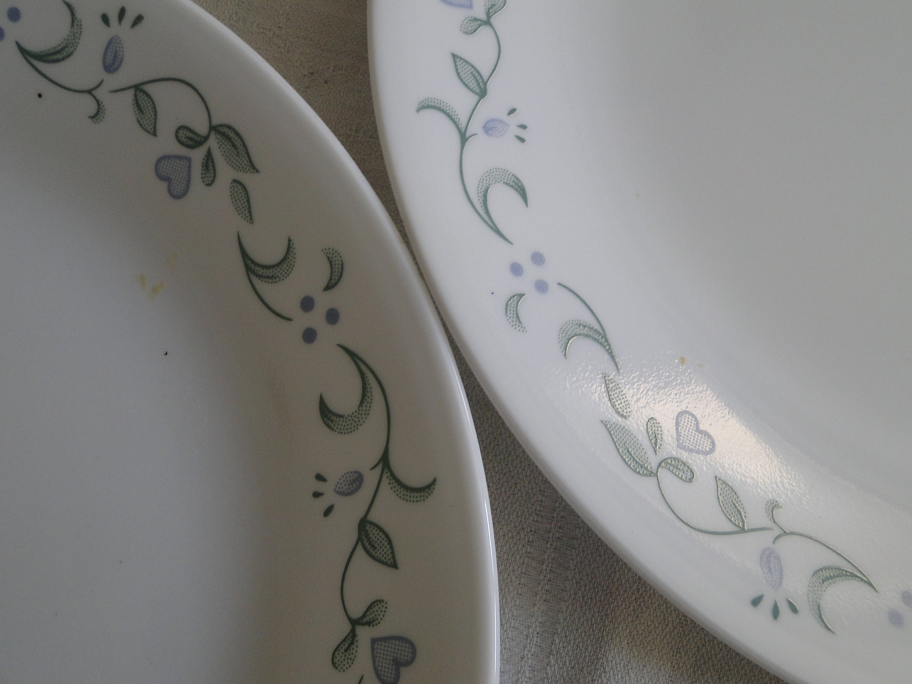 Set of 2 Corning Corelle COUNTRY COTTAGE Pattern 10-1/4