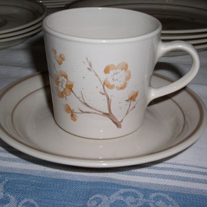 Corning Corelle CHINA BLOSSOM Pattern Coffee Cup with Saucer