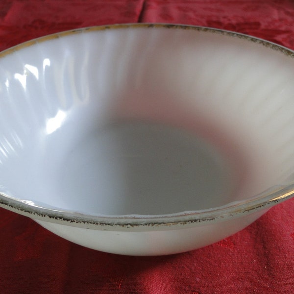 Anchor Hocking Fire King GOLDEN ANNIVERSARY 8-1/4" Round Vegetable Serving Bowl