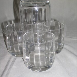 Set mit 4 Judel Panel Optic Pattern 12 Unzen Old Fashioned Brillen
