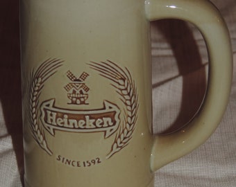 Boccale da birra da 16 once in gres Ceramarte HEINEKEN