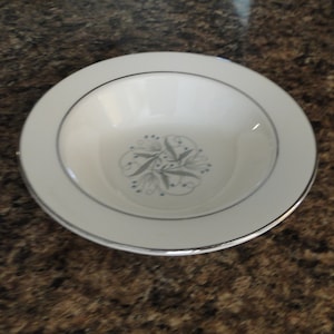 Homer Laughlin CELESTE Pattern 6&quot; Rimmed Fruit / Sauce / Dessert Bowl