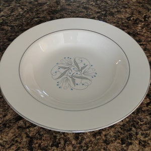 Homer Laughlin CELESTE Pattern 8-1/4&quot; Rimmed Soup Bowl
