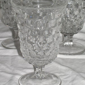 Fostoria AMERICAN Pattern Clear 8oz Low Water Goblet