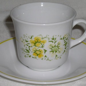 Corning Corelle APRIL patroon koffiekop en schotel