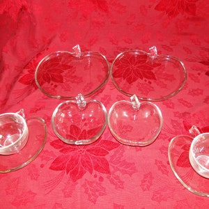 Hazel Atlas APPLE ORCHARD Pattern 8 Piece Luncheon Set (Serves 2)