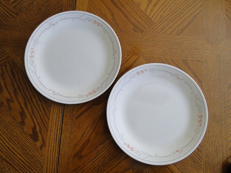 Set of 2 Corning Corelle ROSE Pattern 10-1/4 Dinner Plates - Etsy