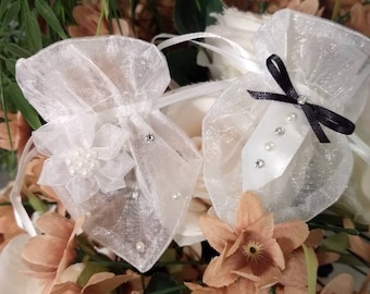Wedding Ring Pouch Set Handcrafted