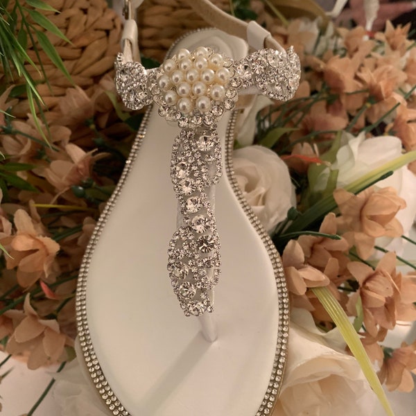 colorful rhinestone sandals