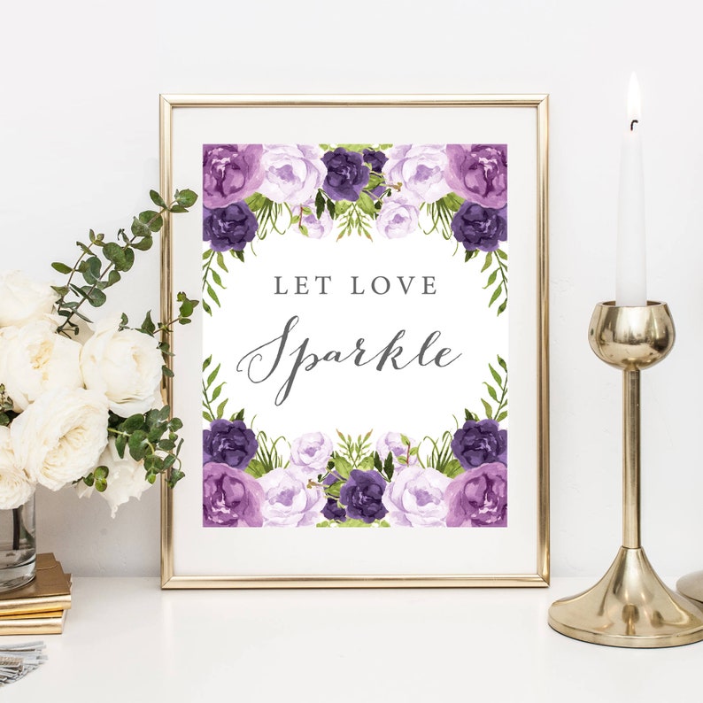 Let Love Sparkle Wedding Sign Wedding Cards Sign Wedding Etsy