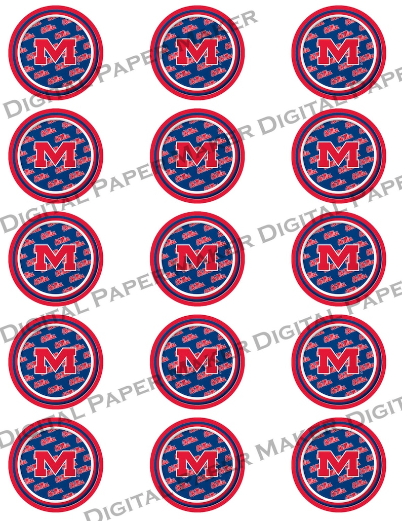 Ole Miss Party Pack to Use for Scrapbooking, Clipart, Backgrounds ...