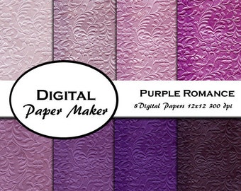 Viola Romance carta disegni digitali che possono essere utilizzati per scarto prenotazione, sfondi gratis, inviti e altro ancora. Download immediato.