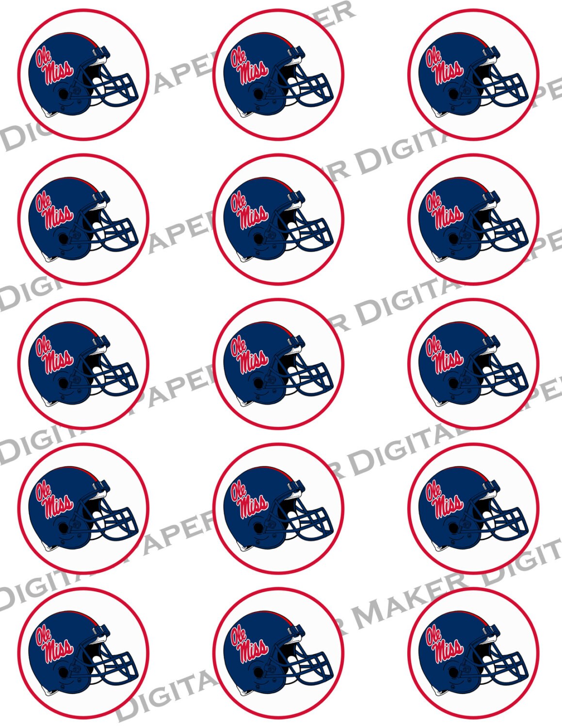 Ole Miss Party Pack to Use for Scrapbooking, Clipart, Backgrounds ...