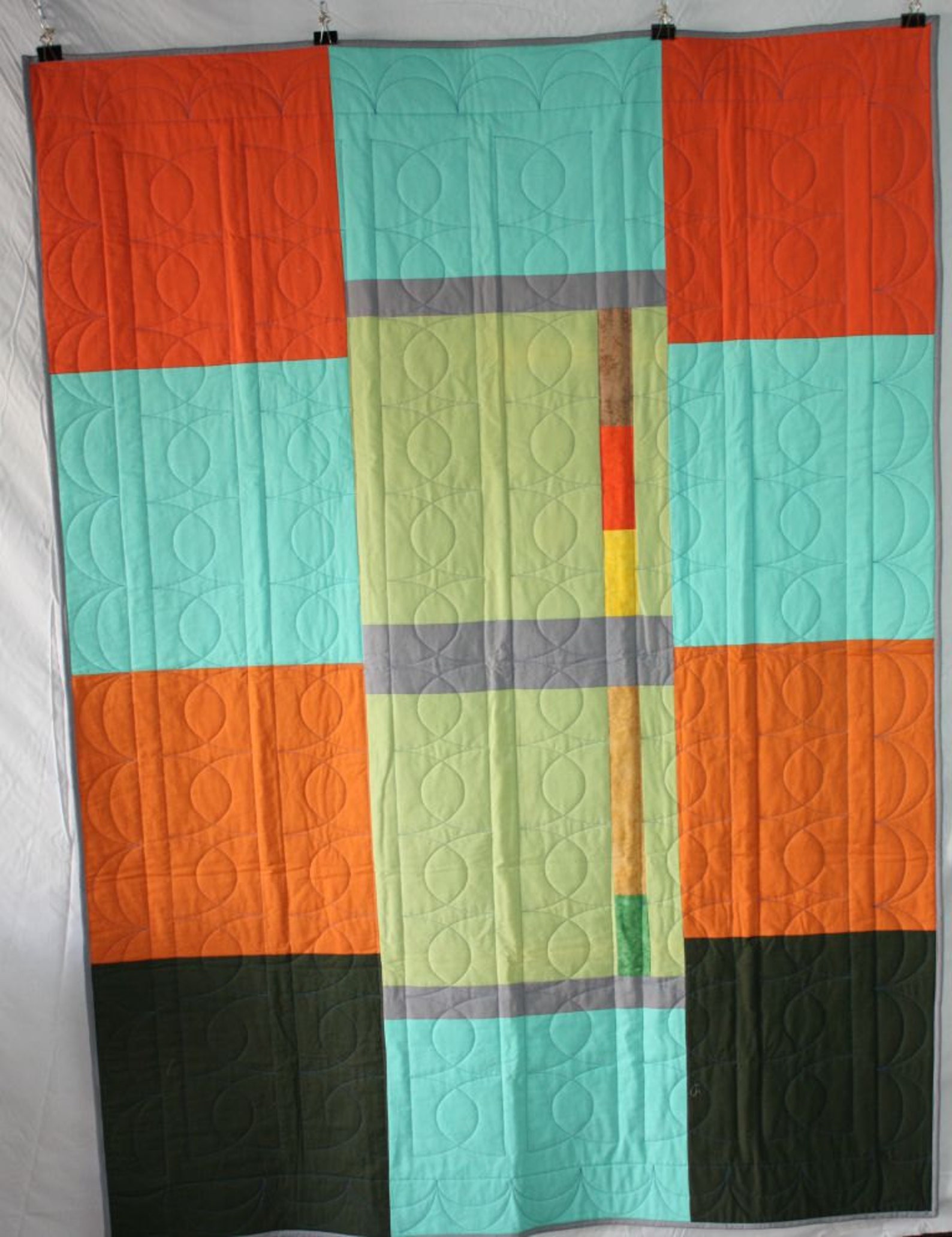 Modern Quilt Lap Quilt Grey Quilt Throw Quilt Modern Throw Etsy