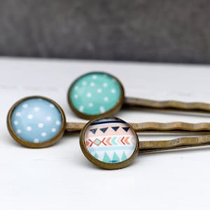 Hair Clip - patterns and dots