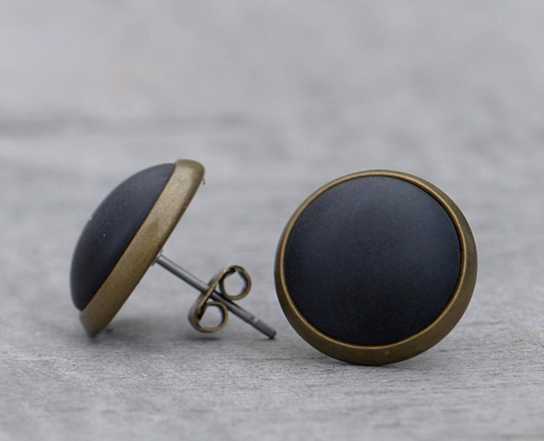 Noble, matt black Studs image 3