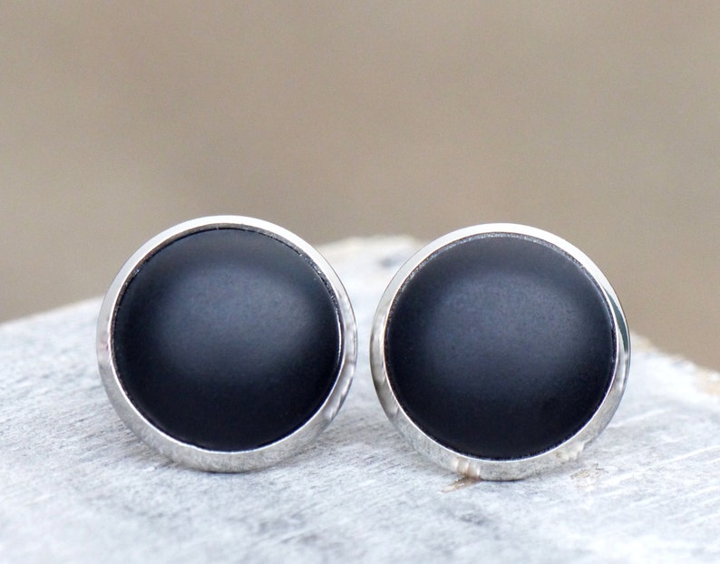 Noble, matt black Studs image 3