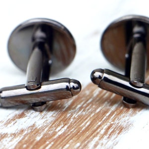 Cufflinks // Matt black image 3