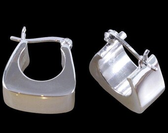 Hoops, 925 sterling silver