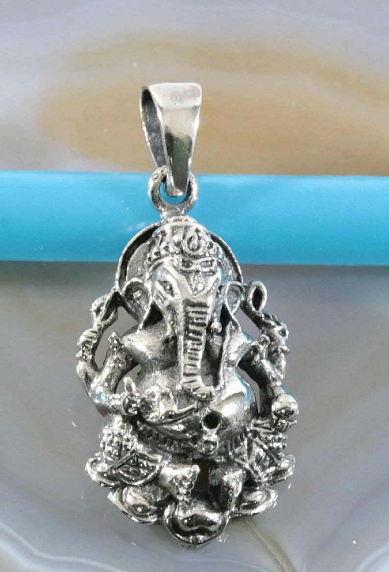 Ganesha pendant 925 sterling silver | Etsy
