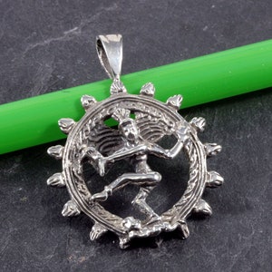 Shiva pendant, silver jewelry