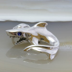 Shark, pendant, 925 sterling silver