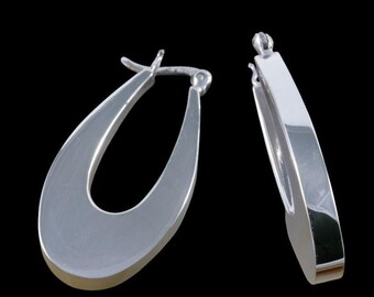 Hoops, 925 sterling silver