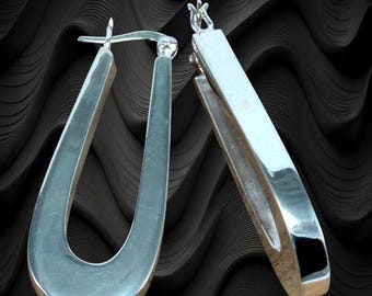 Hoops, 925 sterling silver
