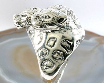 Cheetahs,Ring, 925 sterling silver, electroforming - 3015