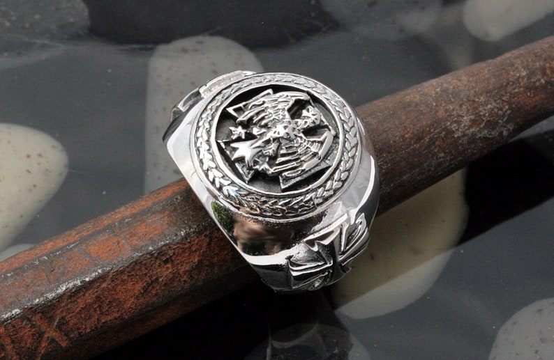 3752 German Ring Silver German Ring Sterling Silver