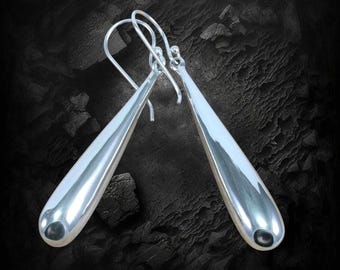 Drop earrings, 925 sterling silver