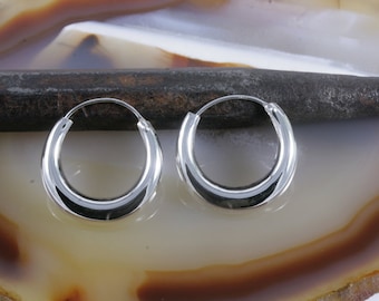 Hoops, 925 sterling silver