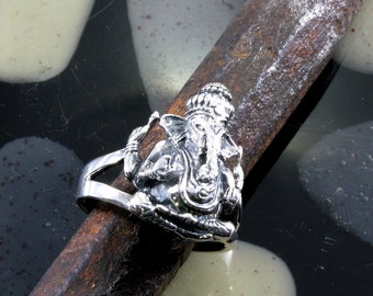 Lord Ganesh, 925 sterling silver, ring