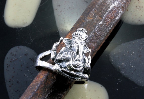 Lord Ganesh, 925 sterling silver, ring
