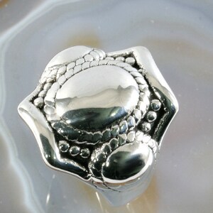 Ring, 925 sterling silver, electroformed