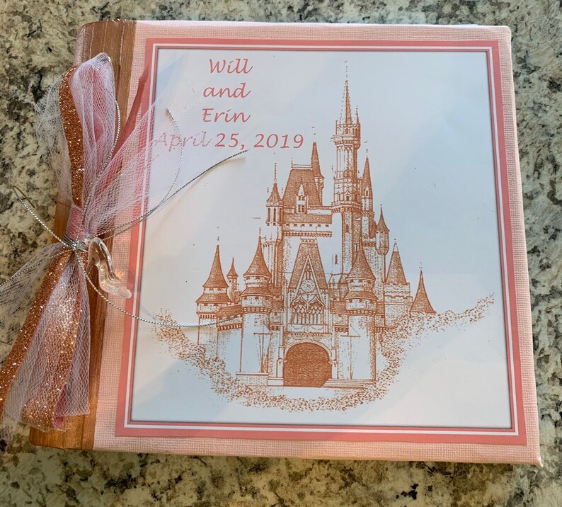 New Disney Cinderella Castle Wedding Album Guest Book Etsy