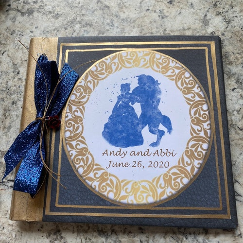 Disney Wedding Guest Book. Beauty and the Beast Journal. Be Etsy