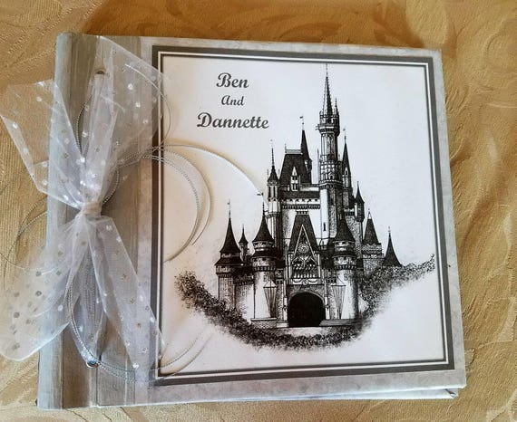 New Cinderella Castle Wedding Album Guest Book Etsy