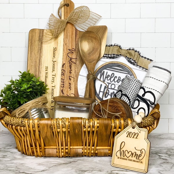 Realtor Closing Gift Basket| House Warming Gift|Wedding Gift| Personalized Gift|Personalized Kitchen Gift